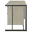 Brisley - Office Desk With Adjustable Keyboard Tray And 3 Drawer Storage - Beige / Gray