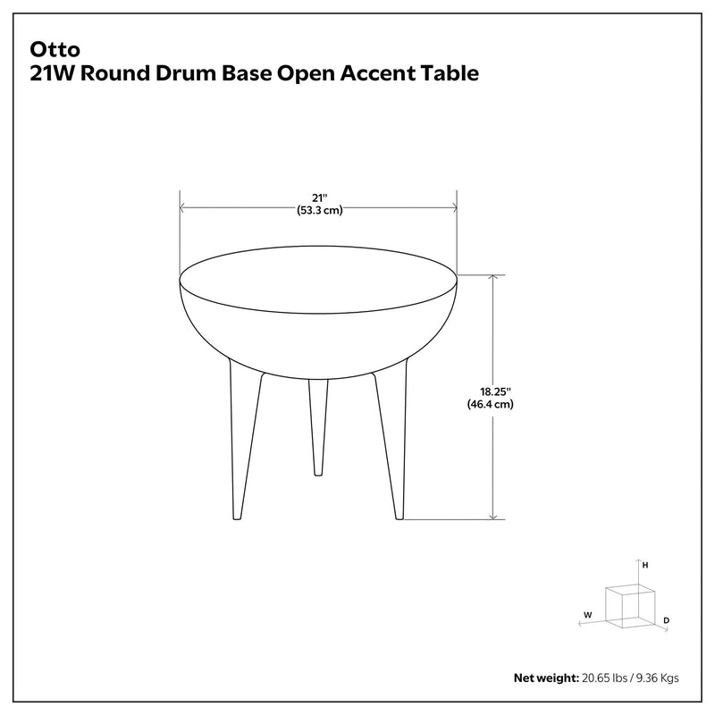 Otto - Cast Aluminum Side Table - Black