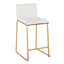 Mason Mara - Contemporary Design Fixed Height Counter Stool (Set of 2)