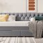 Upholstered Daybed With Storage Armrests And USB Port