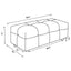 Sooke - Rectangular Ottoman - Off White