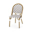 Chic French Bistro Chair With Durable Rattan And Aluminum Frame