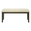 Bench, Rectangular, Hallway, Upholstered, Transitional - Cream