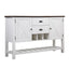 2 Drawer Server - Brown