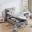 Upholstered Platform Bed With A Hydraulic Storage System