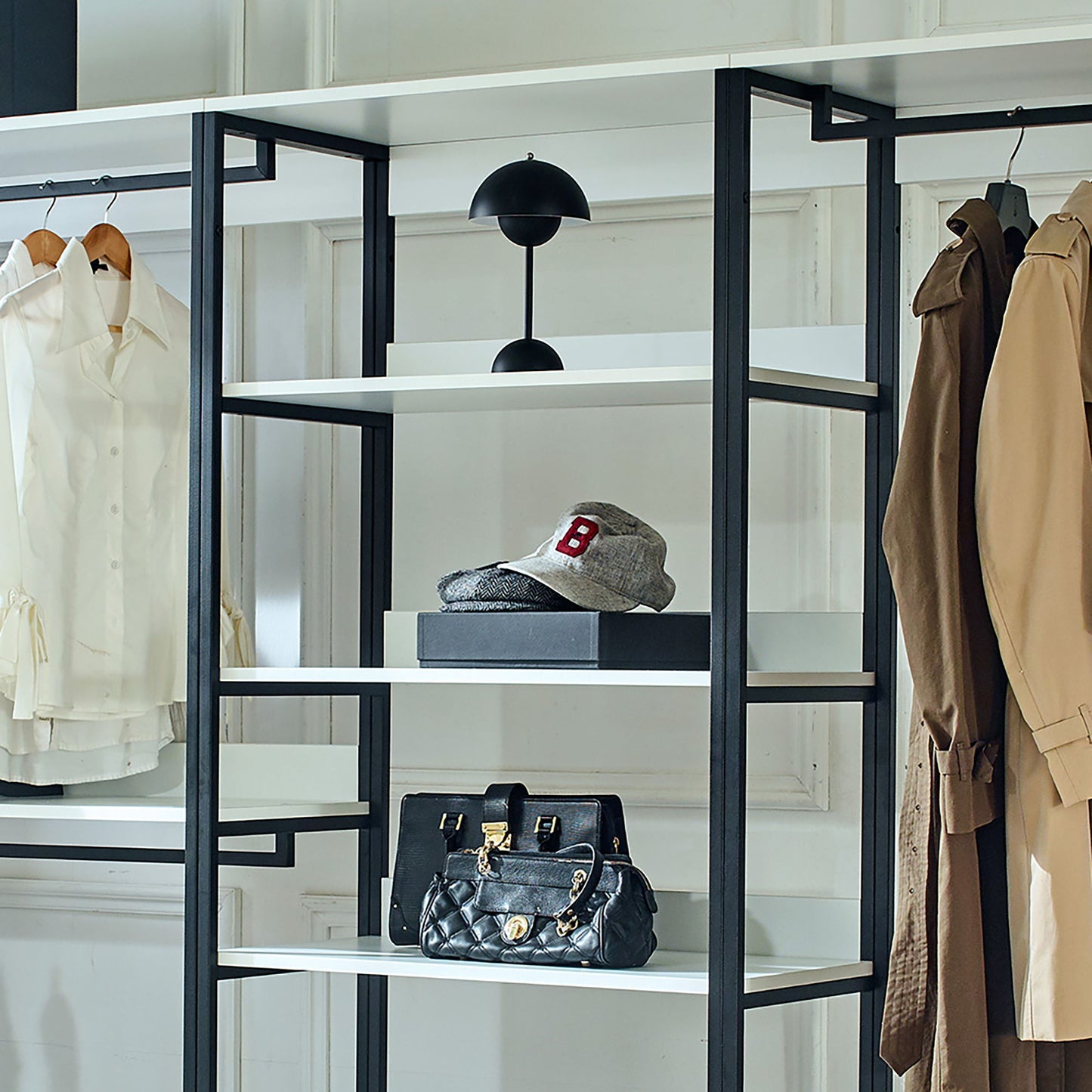 Fiona - Freestanding Walk-In Closet System - White