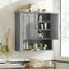 Multi Functional Wall Mounted Cabinet With Adjustable Shelves For Bathroom
