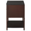 Tova - 2 Drawer Side Table With Shelf - Dark Brown