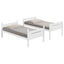 Bunk Bed With Built In Ladder, Safety Guardrails And Angled Access Step