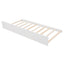 Twin Size Classic House Bed With Twin Size Trundle - White