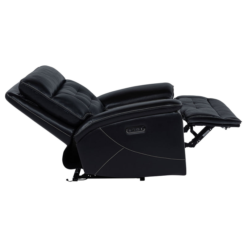 Hayden - Power Recliner With Dual Control, USB Charging Ports - Black