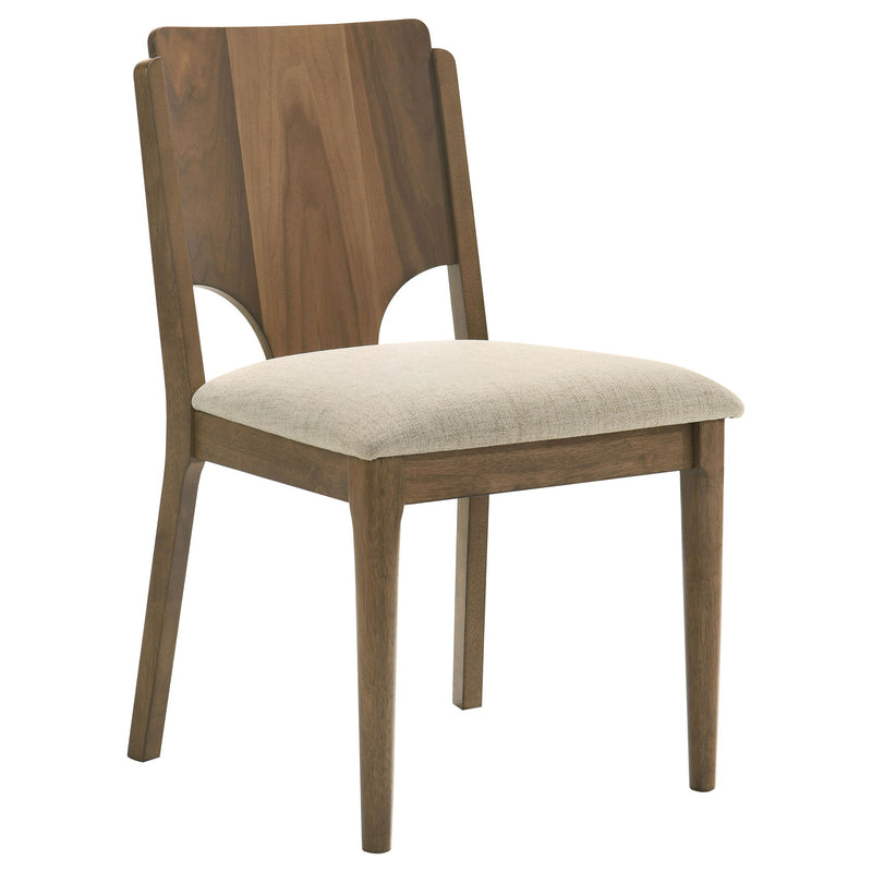 Graham - 5 Piece Round Dining Table Set - Walnut