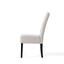 Carter - 5 Tuft Dining Chair With Button Tufted Backrest And Espresso Legs - Ivory