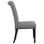 Tufted Rolled Backrest Side Chairs (Set of 2)