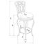 Swivel Stool With Upholstered Seat