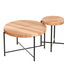 Coffee And End Table Set Waterproof Cover (Set of 2) - Natural Wood / Brown