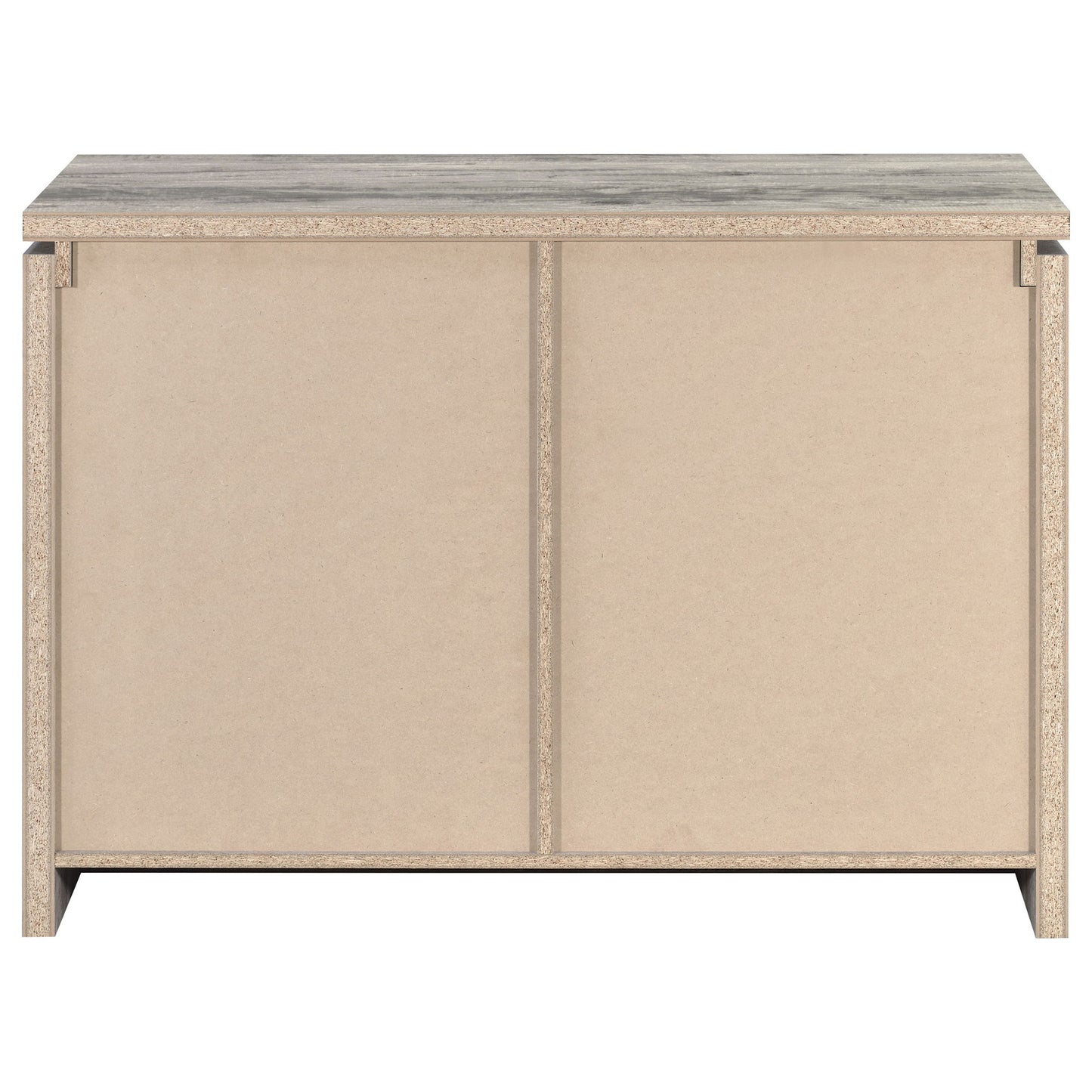 2 Door Accent Cabinet With Accents - Gray