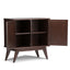 Draper - Low Storage Cabinet - Medium Auburn Brown