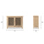 Arden - 2 Door Accent Storage Cabinet - Natural