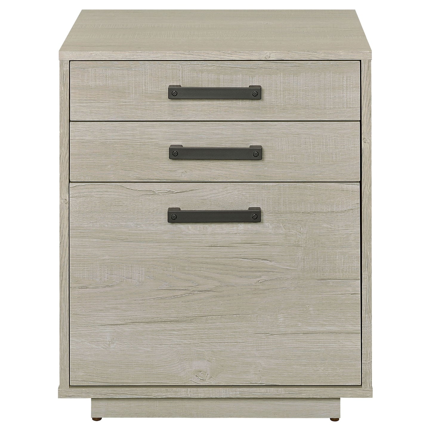 Loomis - 3 Drawer Home Office File Cabinet - White / Gray