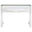 Serrano - 2 Drawer Writing Desk With Polished And Tempered Glass Hutch - Glossy White