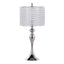 Ashland - Contemporary Table Lamp Round Clear Crystal Beads (Set of 2) - Polished Nickel