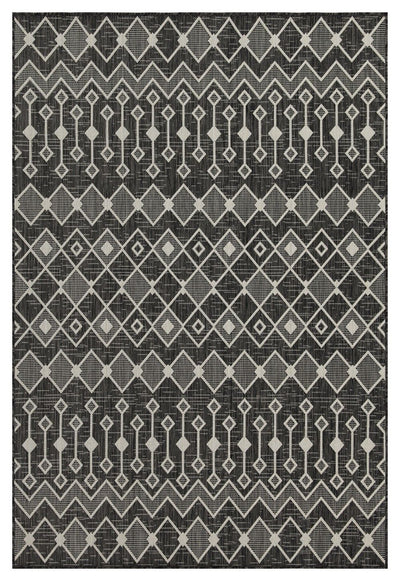 Sunshine - 5'3" X 7'3" Indoor, Outdoor Area Rug - Anthracite