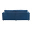 Modern Square Arm Sofa With Soft Fabric Upholstery, Deep Cushions