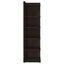 6 Tier Corner Bookcase - Cappuccino