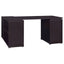 Tona - L-Shape Computer Desk With 3 Drawers And 5 Shelves