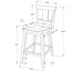 Swivel Bar Stool Counter Height, Transitional (Set of 2)