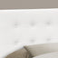 Full Size Headboard Only Upholstered Leather Look - White