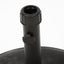 Stylish Concrete Umbrella Base With Iron Support Pole - Black