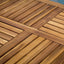 Outdoor Hermosa 7 Piece Wood Dining Set With Cushions - Teak