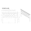 Shaker - 5 Pieces Bedroom Set With Crystal Inspired Tufted Headboard And LED Lighting