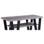 Rectangle Sofa Table With V Line Design - Gray