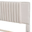 Upholstered Platform Bed With Drawers, Classic Headboard Design