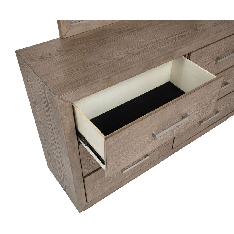 Gibbons - 6 Drawer Dresser And Mirror Set - Brown
