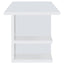 Hannah - 4 Shelf Writing Desk With Open Shelving - White