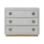 Anpu - Faux Crocodile Skin Console Cabinet - Silver