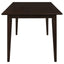 Gianna - 5 Piece Rectangular Dining Set With Table Upholstered Chairs - Cappuccino