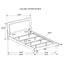 Strick & Bolton - High Gloss Panel Bed With LED Lights