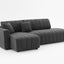 Jessica - Lamb Wool Sectional Sofa With Chaise