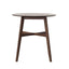 Round Counter Height Dining Table With Thick Rubberwood Legs And Support Beams - Walnut