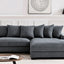Luxe - Oversized 2 Piece Sectional Couches For Living Room, L Shaped Sofa With Chaise