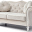Stylish Flared Arm Loveseat