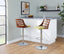 Trevi - Mid Century Modern Adjustable Barstool With Swivel