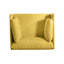 Modern Upholstered Accent Chair With Soft Cushions, Sleek Armrest Design