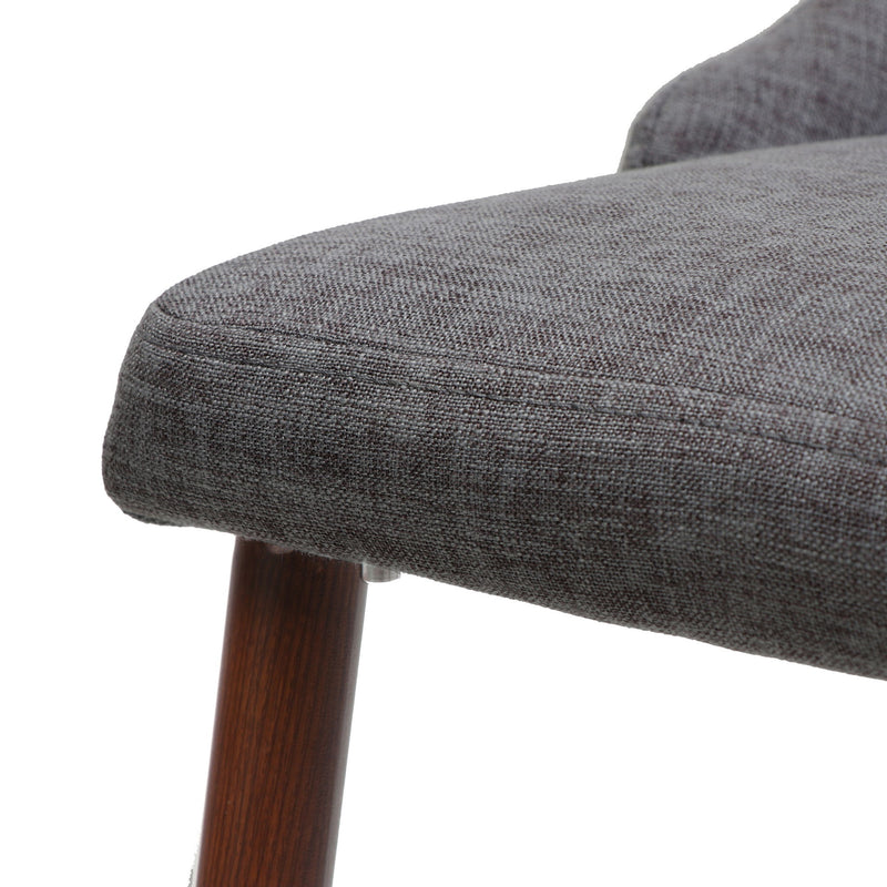 Modern Dining Chair With Iron Legs And - Light Gray