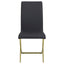 Dining Chairs (Set of 2) - Black / Gold